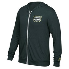 Reebok 2017 CrossFit Games Men's Dark Grey Light Weight Full-Zip Hoodie Fleece