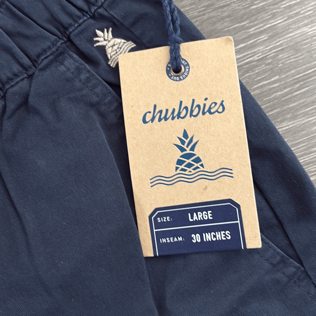 NWT Chubbies The Armadas 30” Originals Pants In Navy Size Large