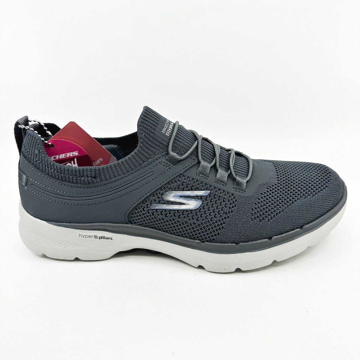 Skechers Go Walk Summer Sparks Charcoal Womens Comfort Shoes