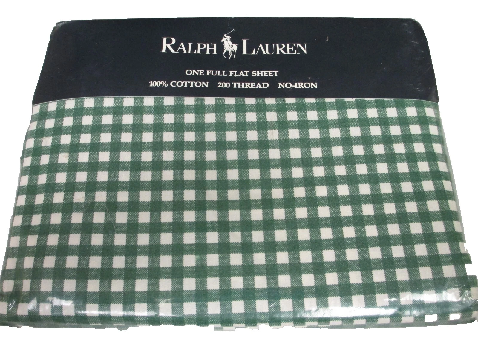 Hojas de Cama a Cuadros Ralph Lauren Queen