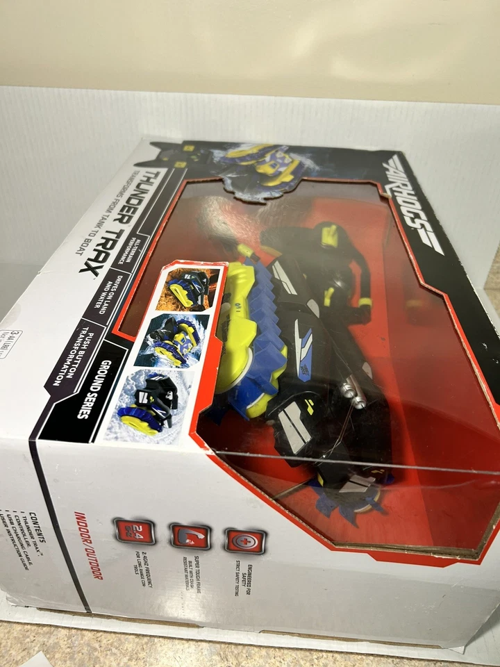 Air Hogs Thunder Trax All Terrain RC Vehicle Transforms Tank To Boat RARE htf - Image 3 of 4