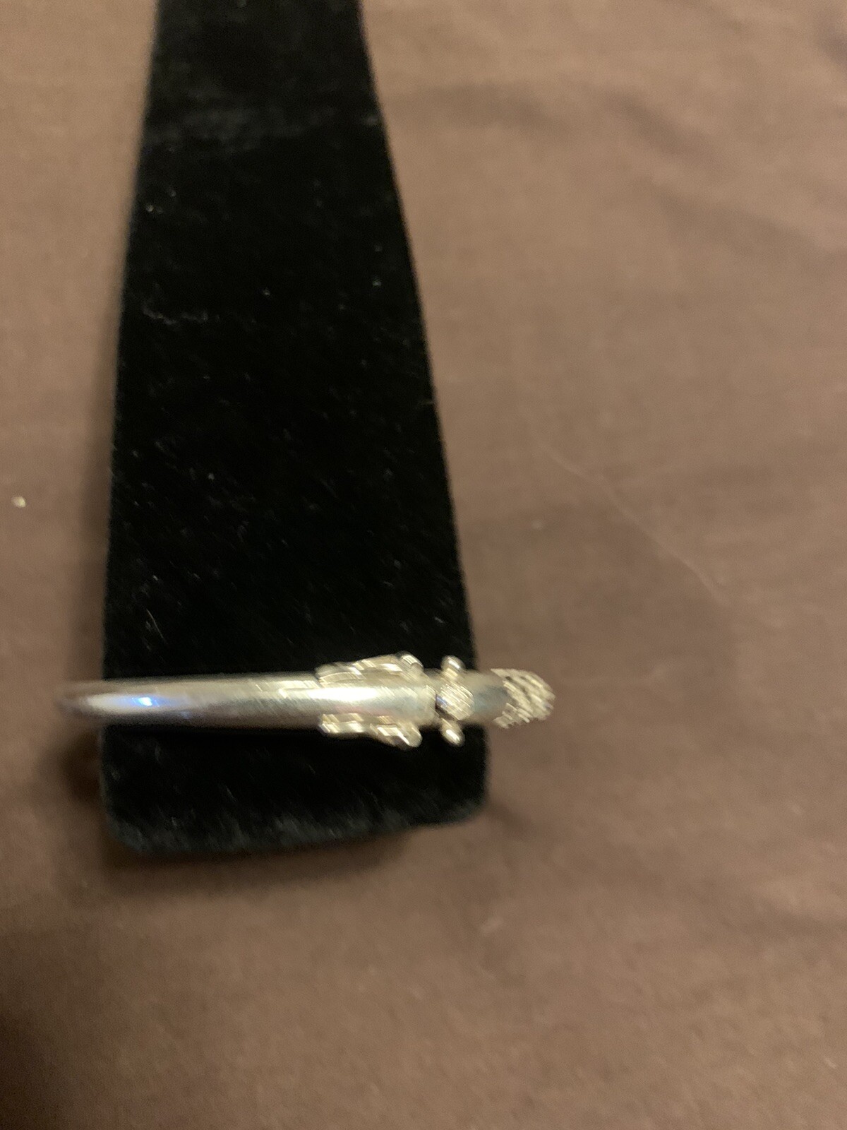 Sterling Hinged Marcasite Bangle - image 5