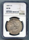 1889 S Morgan Silver Dollar NGC AU 58