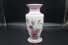 Vintage Laura Ashley Pink Floral Shabby Chic FTD Vase-9.5"
