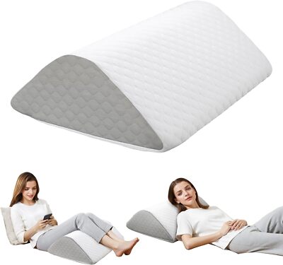 Knee Wedge Pillow, 8'' Knee Pillow for Back Sleeping, Leg Elevation to Elevate Kn