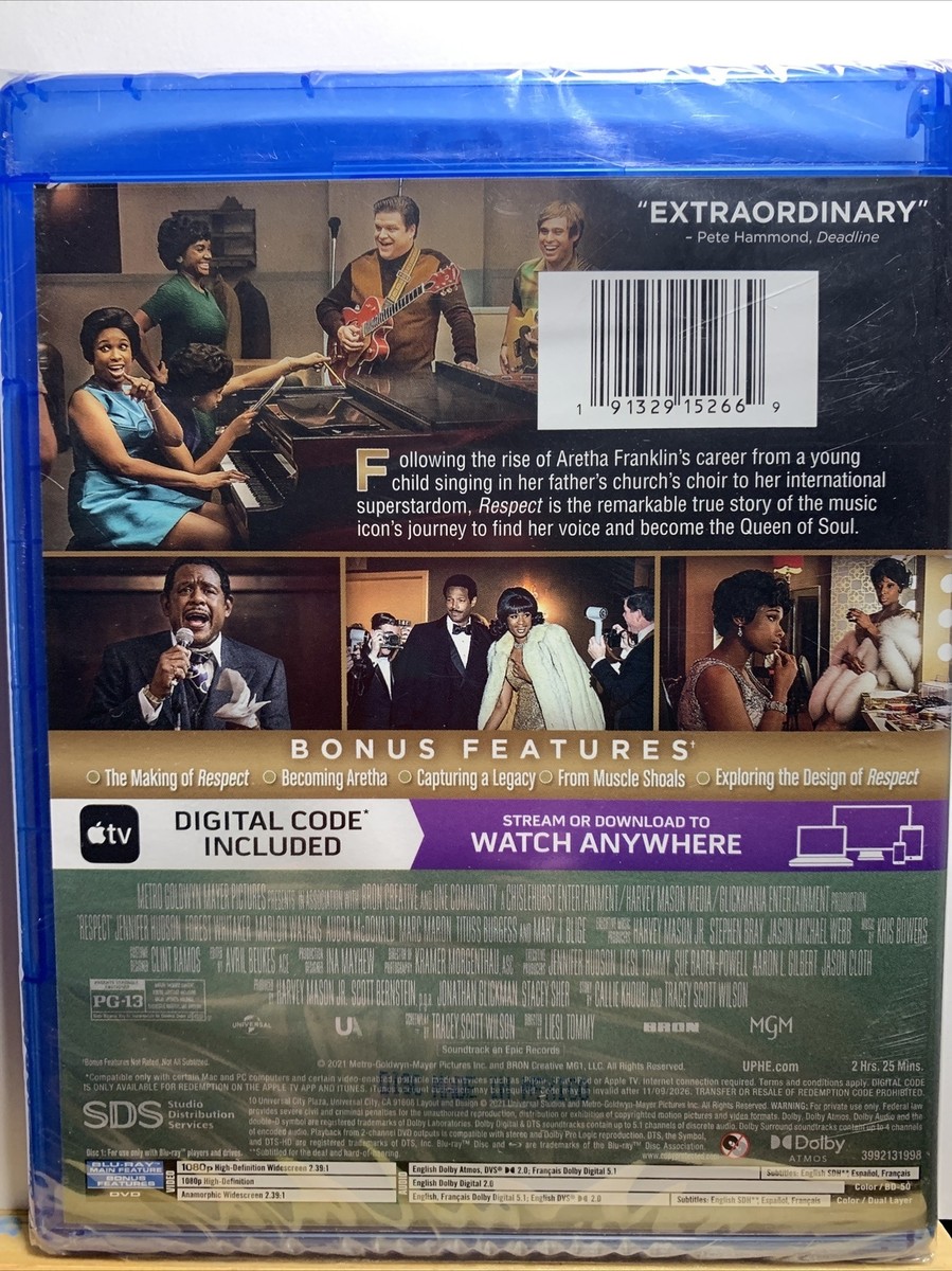 Respect (Blu-ray, DVD & Digital, 2021) Brand New Sealed