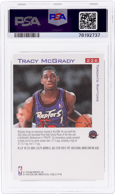 1997 Fleer Tracy Mcgrady #226 PSA 10 Rookie RC | eBay