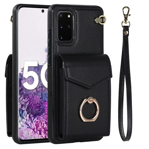 For Samsung Phone Case Cover Luxury Leather Wallet Card Slot Ring Stand Strap - Zdjęcie 13 z 68