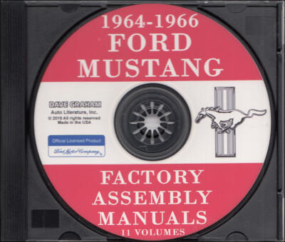 1964-1965-1966 Mustang CD Assembly Manual Set of 11 Body Chassis Electrical Ford