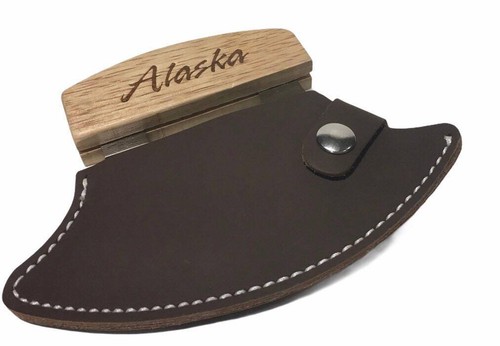 Handmade Leather Sheath Ulu Alaska Handle KNIFE 6" - 第 1/5 張圖片