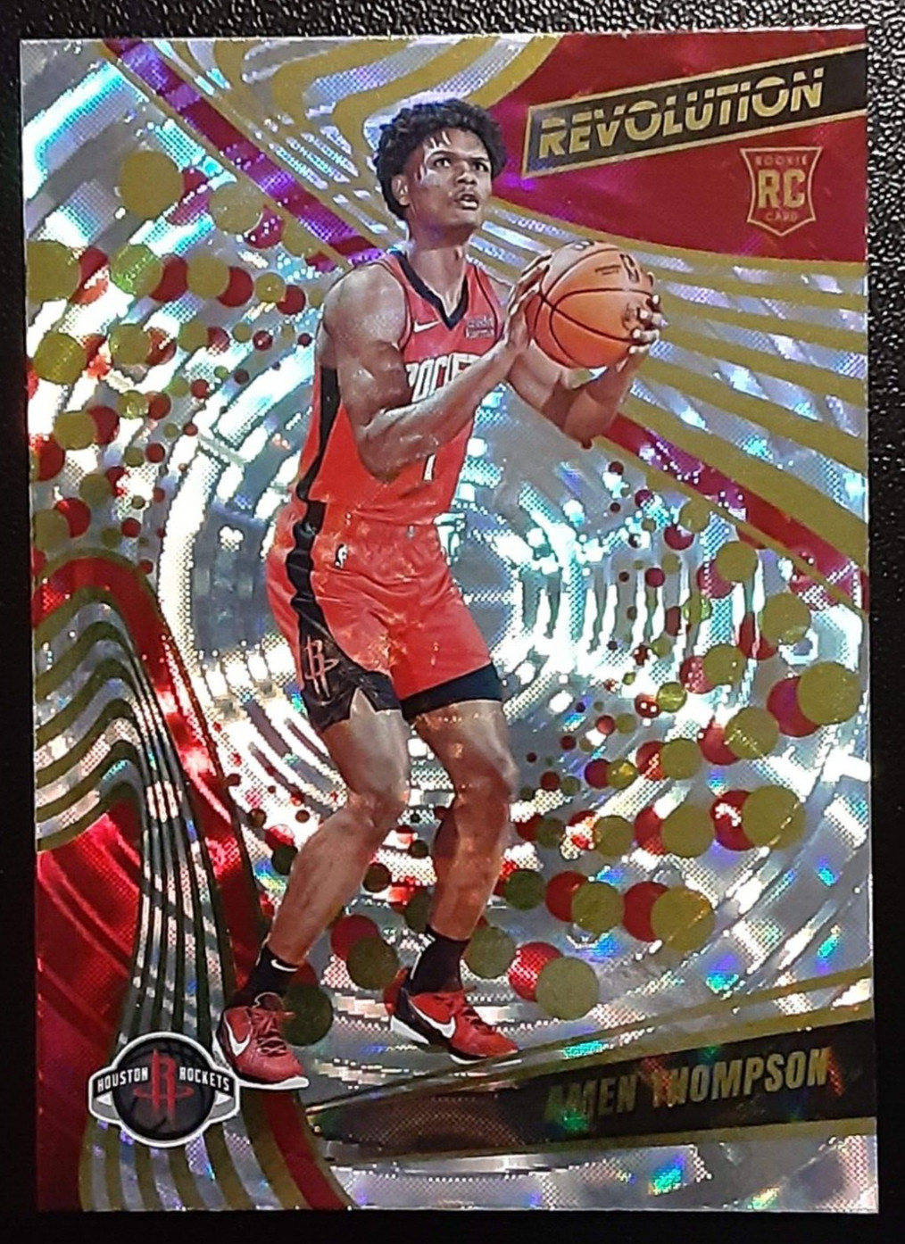2023-24 Panini Revolution Basketball Rookie RC Fractal #101 - Amen Thompson