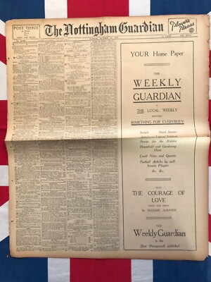 1929 Nottingham Zeitung Olympia Motor Show Douglas Fairbanks Blyth Hall Verkauf