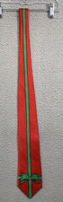 Christmas Necktie Red Green Gift Wrap Print 29" Long Polyester