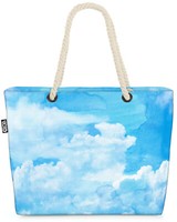Void Tasche Himmel Blau Weiss Wolken GemäLde Wasserfarben Natur