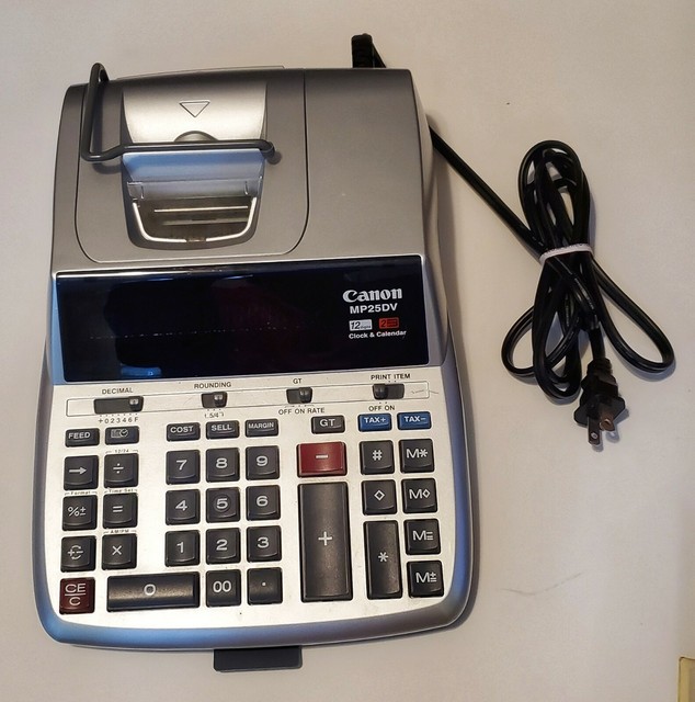 Canon Printing Calculator MP25DV 12Digit Large Fluorescent Display eBay