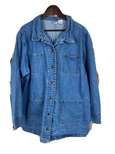 Maine Street Blues Denim Jacket With Breast Pockets 24w