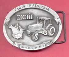 Vintage - CASE IH - 1990 PARTS TRADE FAIR - PEWTER - BELT BUCKLE by SPEC-CAST
