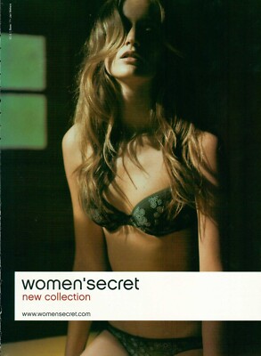 WOMENSECRET Lingerie Magazine Print Ad Advert Bra Hosiery Underwear 2005
