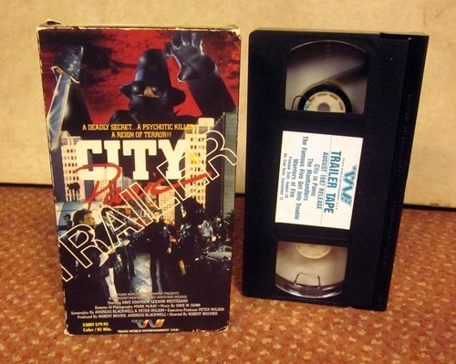 MANHANDLERS Cara Burgess 1975 exploitation CITY PANIC slasher 1987 VHS trailers - Picture 3 of 3