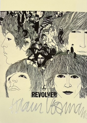 Beatles: Klaus Voormann ""Revolver"" signiert handsigniert Original Promo Fotokarte