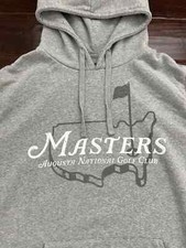 Augusta National Golf Club Masters Golf Tournament Hoodie Gray Reprinted