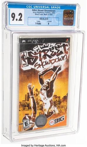 Y-FOLD SEALED LeBron James ROOKIE NBA Street Showdown CGC 9.2 B (Sony PSP, 2005) - Picture 1 of 2