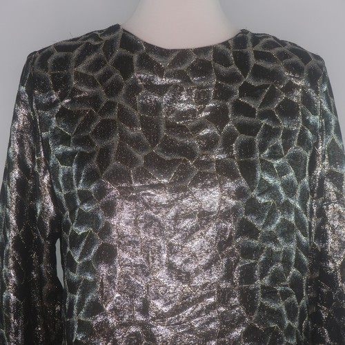Eva Laurel Oro Negro Estampado Animal Transparente Coja Metálico Noche Cóctel Top 10 - Imagen 2 de 10