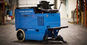 Terminator Infinity Battery Powered Ride On Floor Scraper From