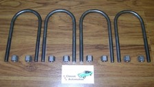 Leaf Spring U-bolts 12pc Woe Type Tall Nuts Camaro Firebird Nova Made In Usa