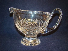 Crystal Footed Small Pitcher or Creamer Gravy Pitcher Holds 16 0z. #23