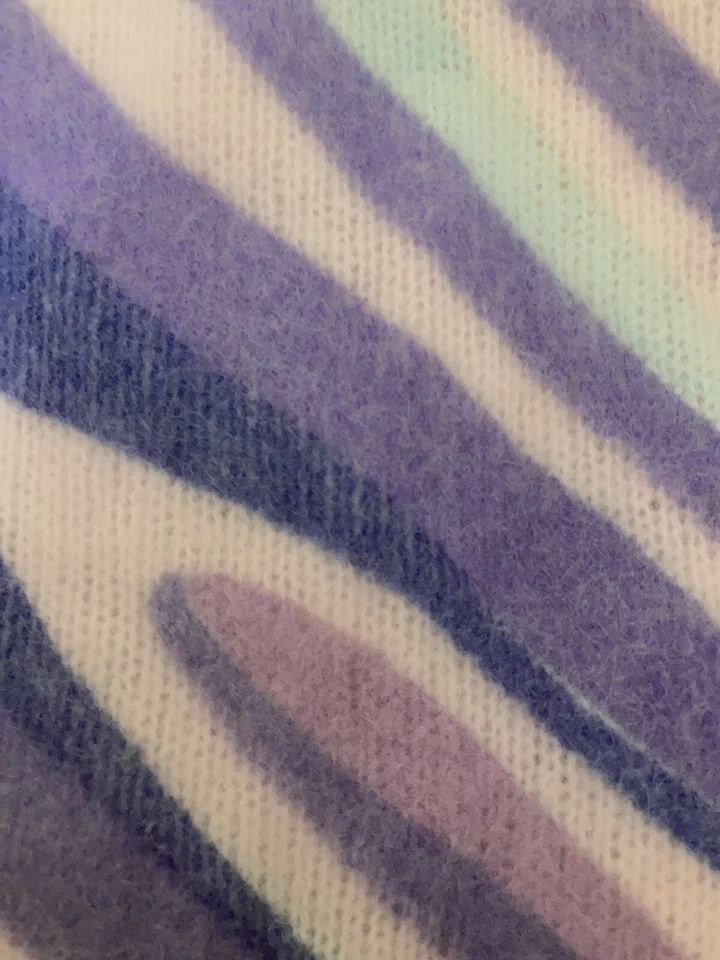 Jersey de ajedrez SEZANE cebra pastel talla XS original $135 NUEVO Foto 4 de 4