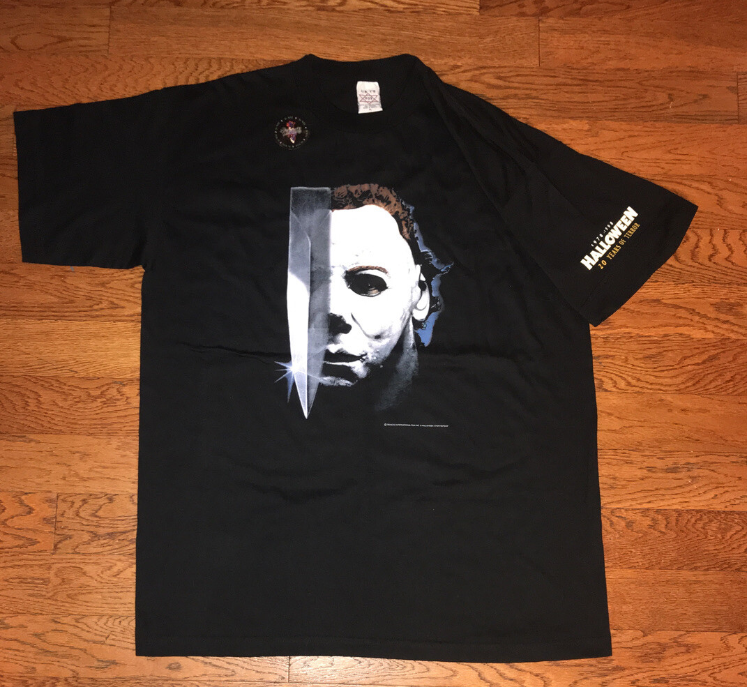 New Vintage Michael Myers Halloween Movie Shirt XL 1998 Stanley