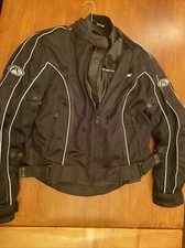 FIELDSHEER PhosLite Padded Armor Motorcycle Jacket Mesh Zip Out Womens Size 14