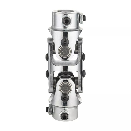 3/4" DD X 3/4" DD Double Universal Steering Chrome New U-Joint Shaft
