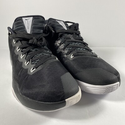 Size 11- Nike Zoom Hyperdunk Low Black White Basketball Shoes (844363-001)