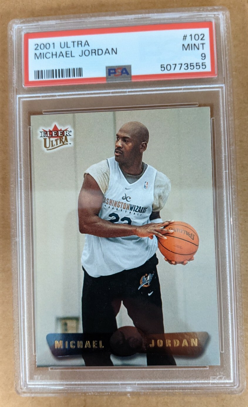 2001 FLEER ULTRA #102 MICHAEL JORDAN PSA 9 MINT