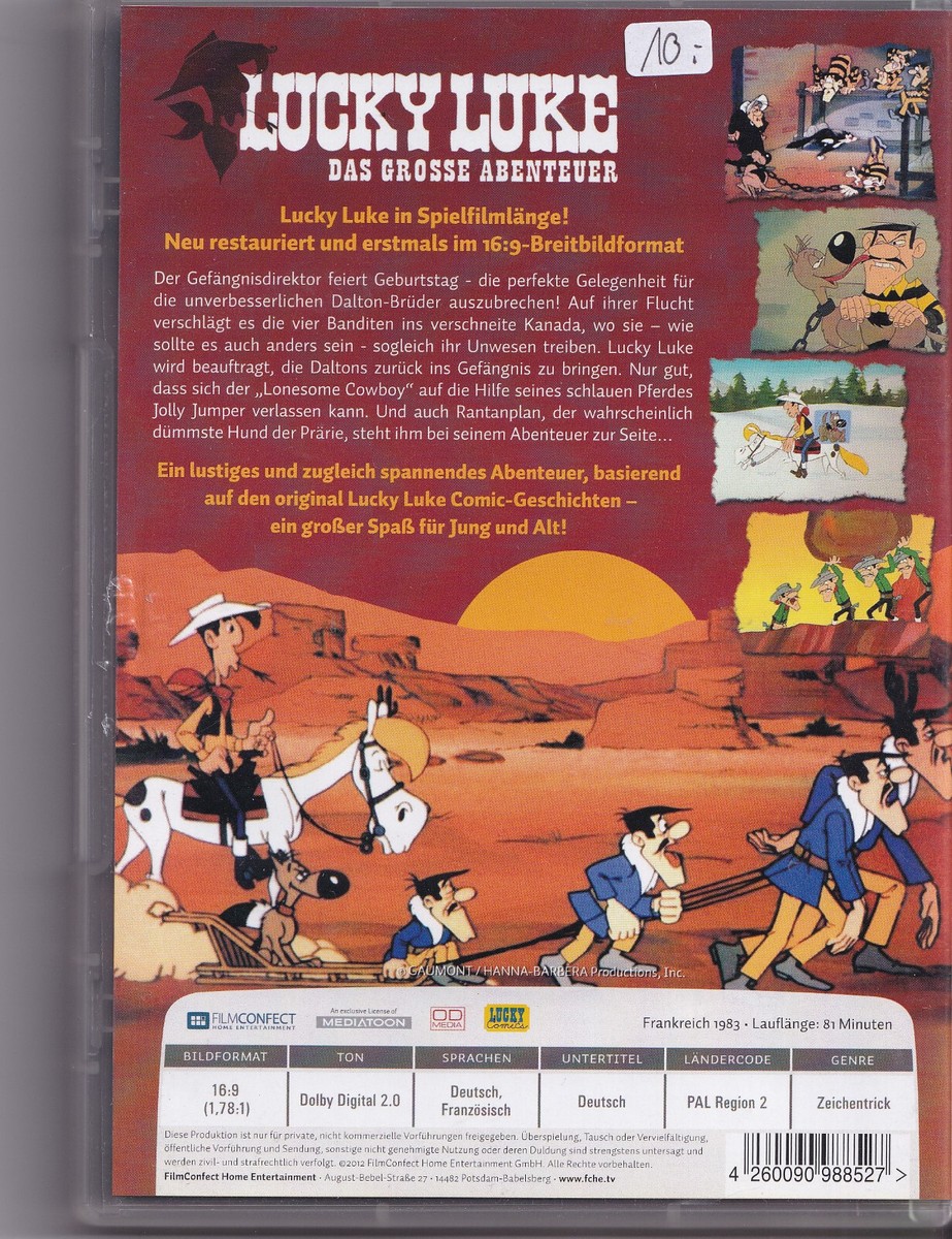 Lucky Luke - Das große Abenteuer - DVD near mint | eBay