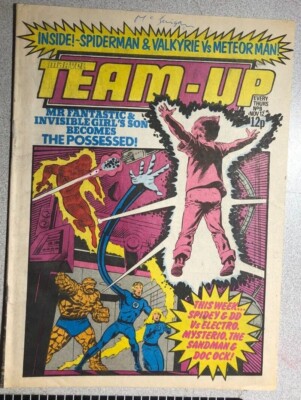 MARVEL TEAM-UP #9 (1980) Marvel Comics UK Nighthawk Morbius Spider-Man FINE-