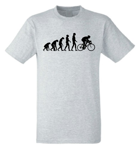 Cycling T Shirt | Classic Evolution of a cyclist Push bike T-Shirt - Picture 4 of 12