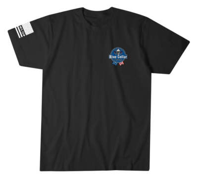 Howitzer Men's T-Shirt - Blue Collar Trust Military Grunt MFG Design, Tagless Premium Fit, Waterbase Inks, Charity Support