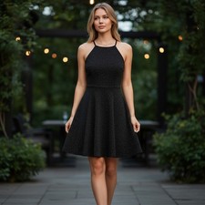 NWT Speechless Black Glitter Party Dress Juniors Size Small