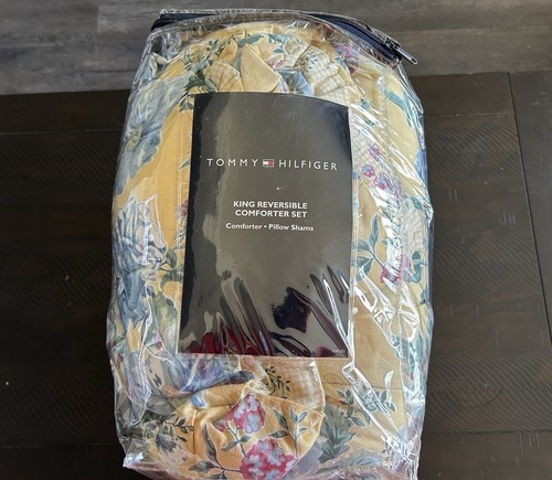 Tommy Hilfiger 3PC King Comforter Set Multi Color Floral Design NWT - Picture 7 of 8