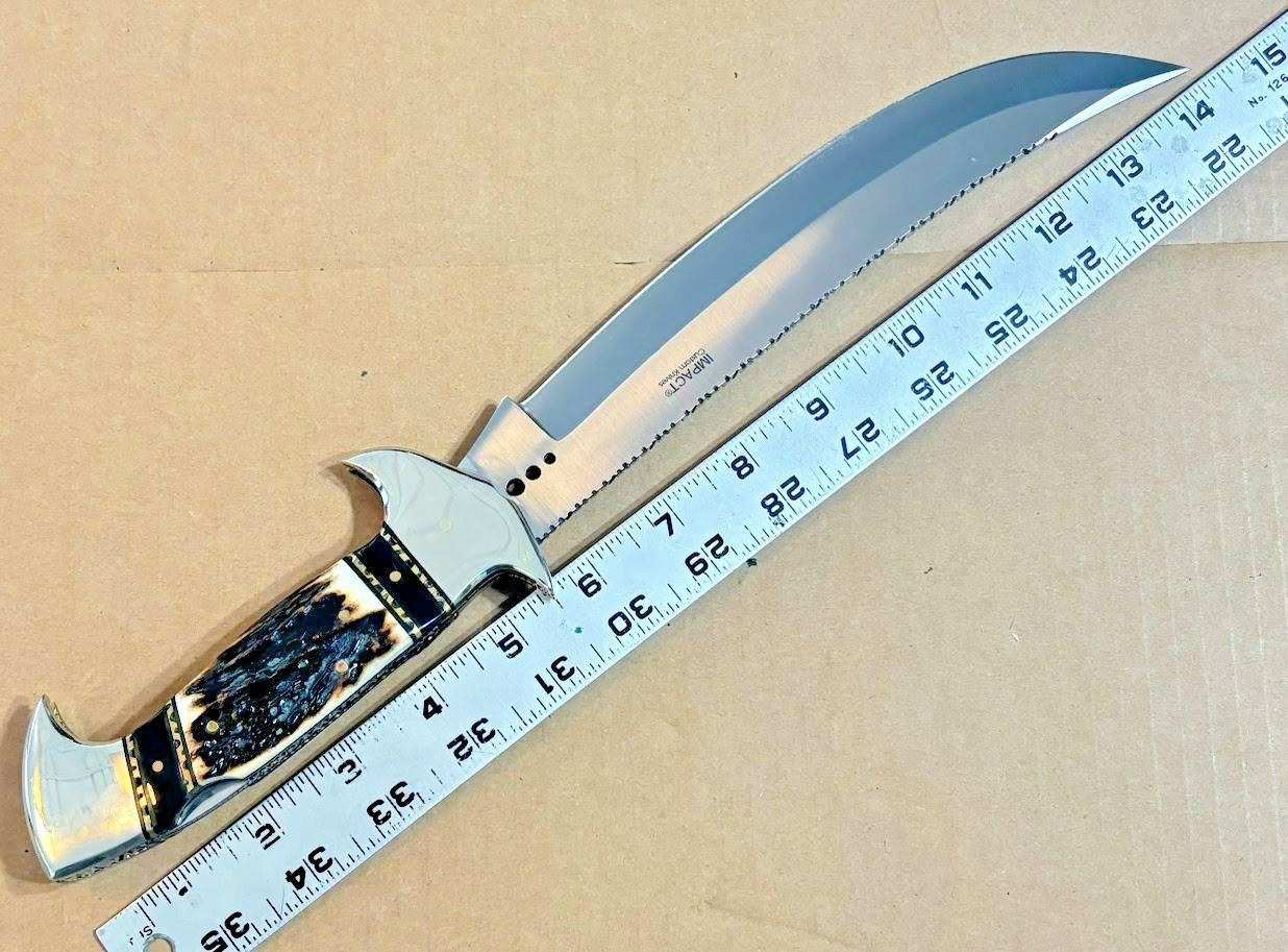 Impact Custom Made Knives 14" Folding Blade Pocket Knife RARE Pocketknife
