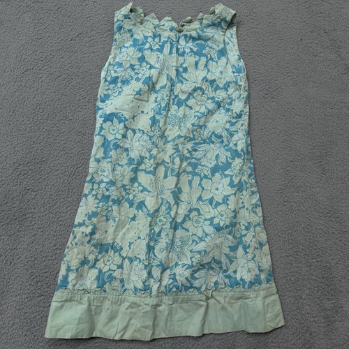 Maxi Vestido Lilly Pulitzer The Lilly De Colección Años 60 Verde Azul Floral Encaje Ribete M - Imagen 7 de 21