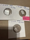 1 Gram Silver Bars Total Weight Of 3 Grams