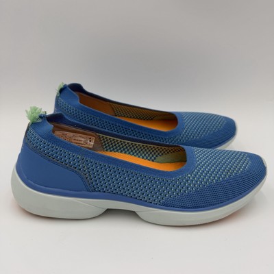 Vionic Kallie Slip On Blue Knit Sporty Walking Sneaker Women's Size 8 Shoes