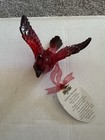 Department 56  RED CARDINAL Acrylic Ornament. With “Cardinal Messenger” Poem Tag — photo 1