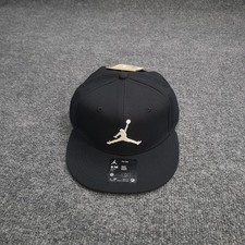 Jordan Hat Cap Snapback Small / Medium Black White Jumpman Pro Nike Adjustable