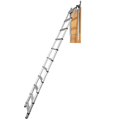 Attic Ladder Telescoping,350-pound Capacity,39.37''x 23.6'',Multi-Purpose Aluminiu