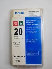 Eaton 20 amp single pole combination arc fault circiut breaker CHCAF120CS